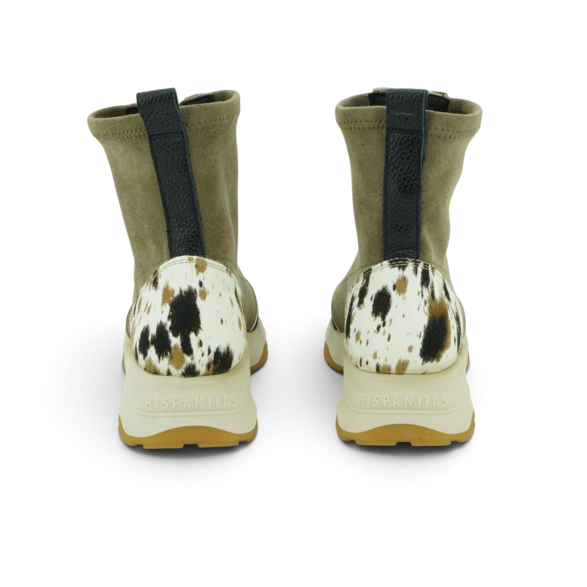 Hispanitas Front-zip Ankle Boot in Soft Light Brown