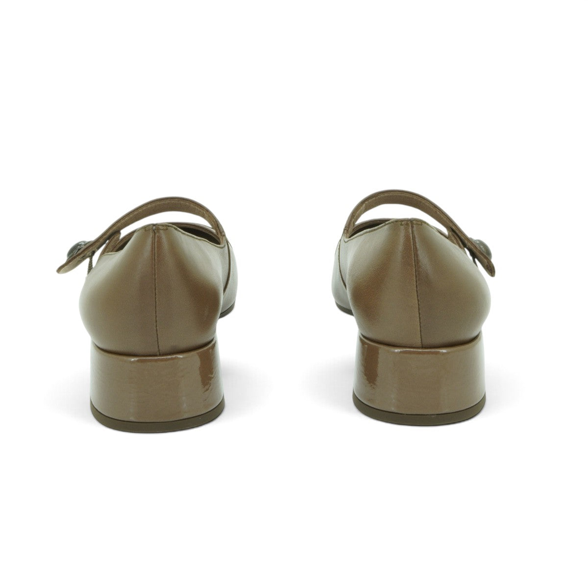 Hispanitas Mary Jane Court Shoe in Warm Taupe