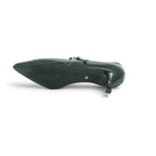 Vavoulas Black Patent Leather Double T-Bar Pointed-Toe Kitten Heel | 2026VAV04