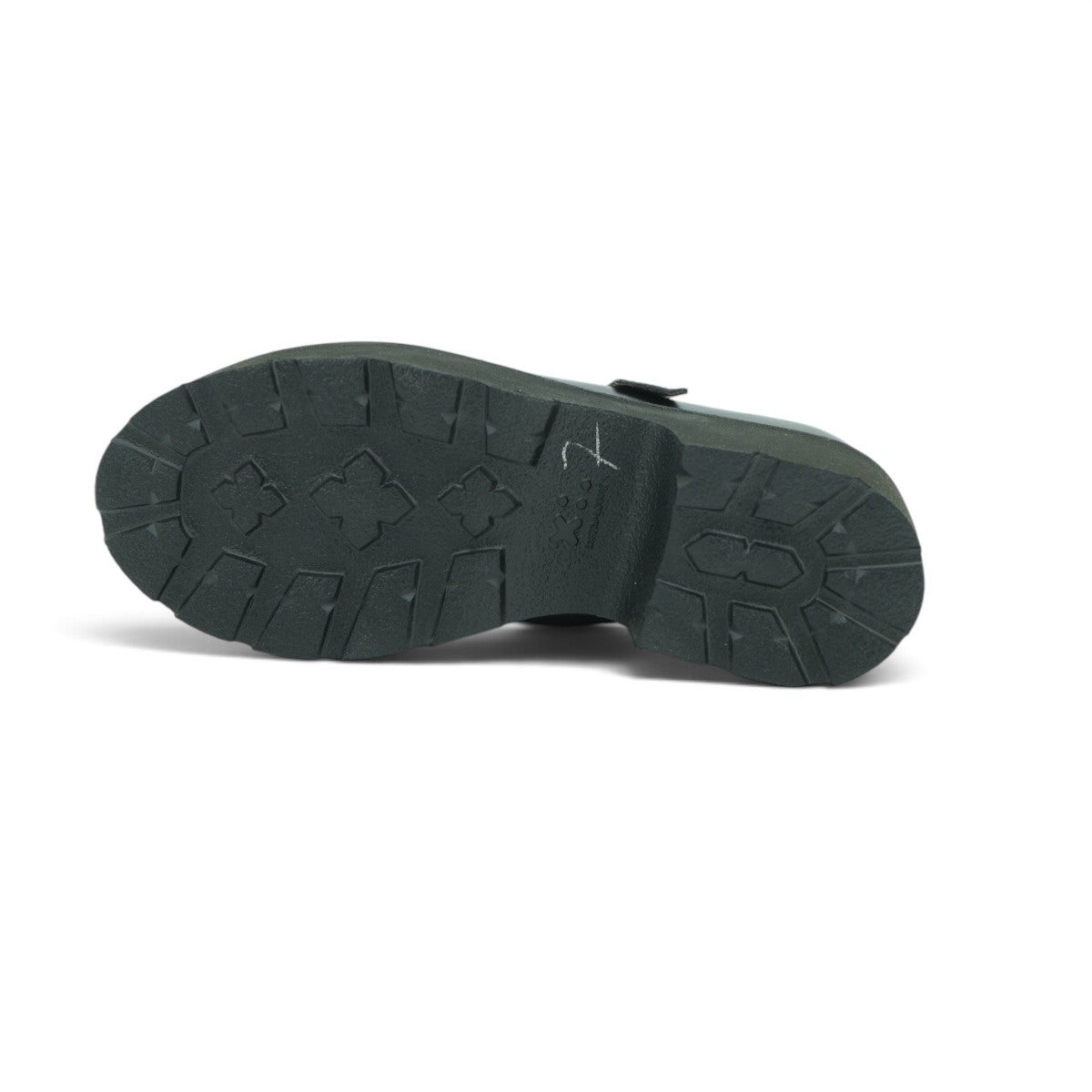 Vavoulas Black Leather & Fabric Mary Jane Loafer Platform Lug Sole | 2026VAV24