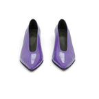 Vavoulas Violet Purple Patent Leather Pointed-Toe Spool Stiletto Court Pump | 2026VAV28