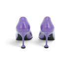 Vavoulas Violet Purple Patent Leather Pointed-Toe Spool Stiletto Court Pump | 2026VAV28