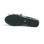 Vavoulas Black Floral Lace Bow Mary Jane Round-Toe Ballet Flat | 2026VAV29