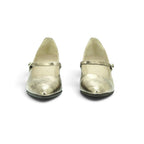 Wonders Metallic Mary Jane Flat in Champagne Gold