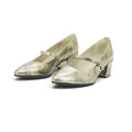 Wonders Metallic Mary Jane Flat in Champagne Gold