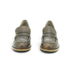 Wonders Penny Loafer in Dark Brown Burnished Leather