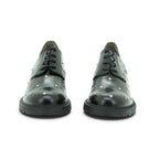 Wonders Studded Lace-up Derby in Black Leather
