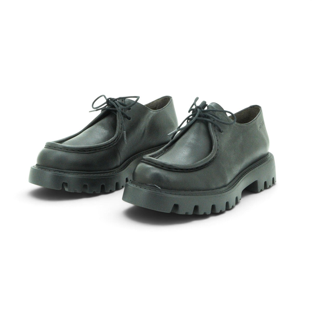 Wonders Lace-up Derby in Black Leather