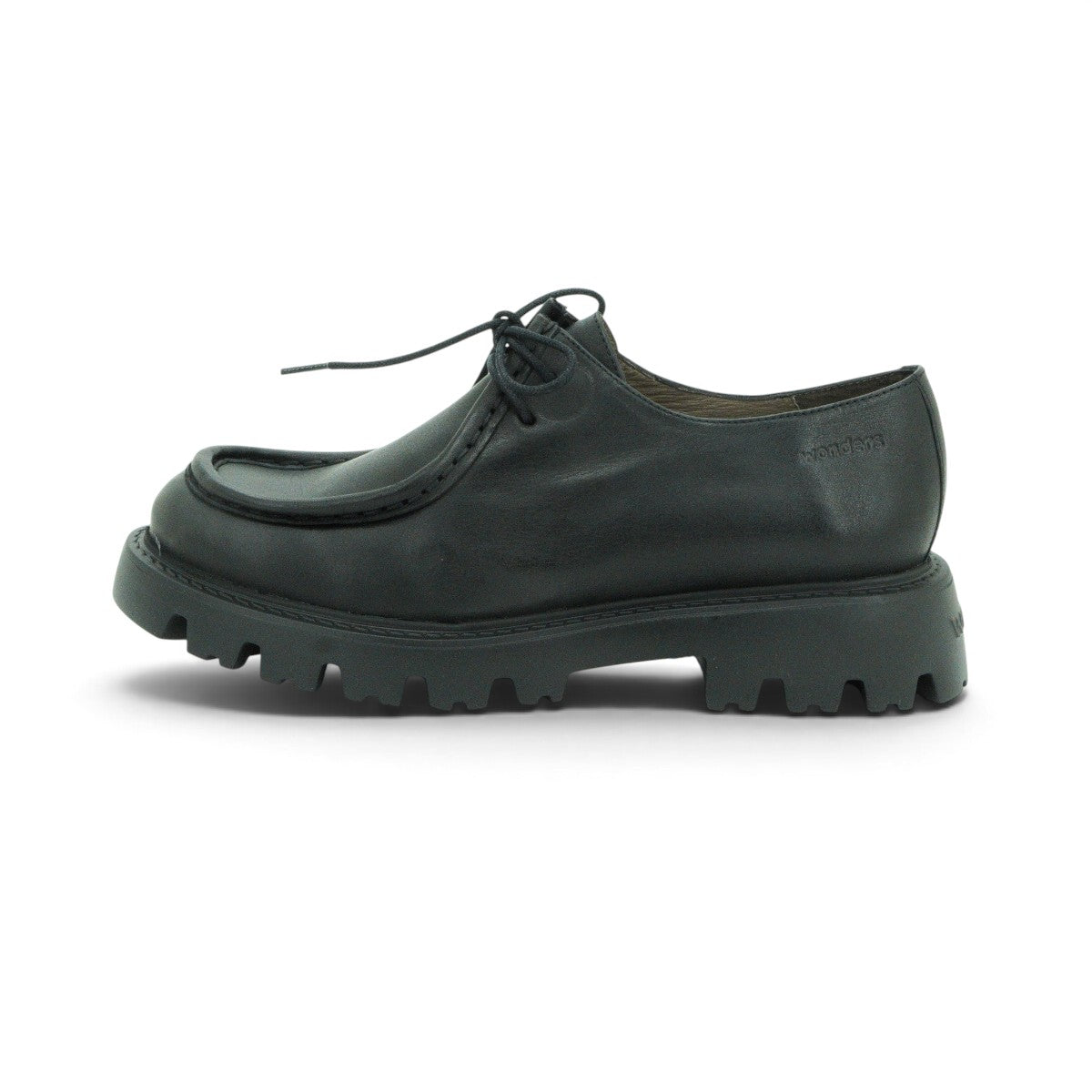 Wonders Lace-up Derby in Black Leather