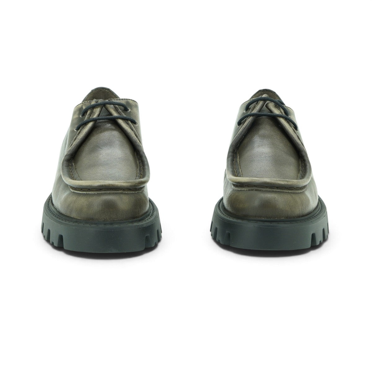 Wonders Lace-up Derby in Olive Leather