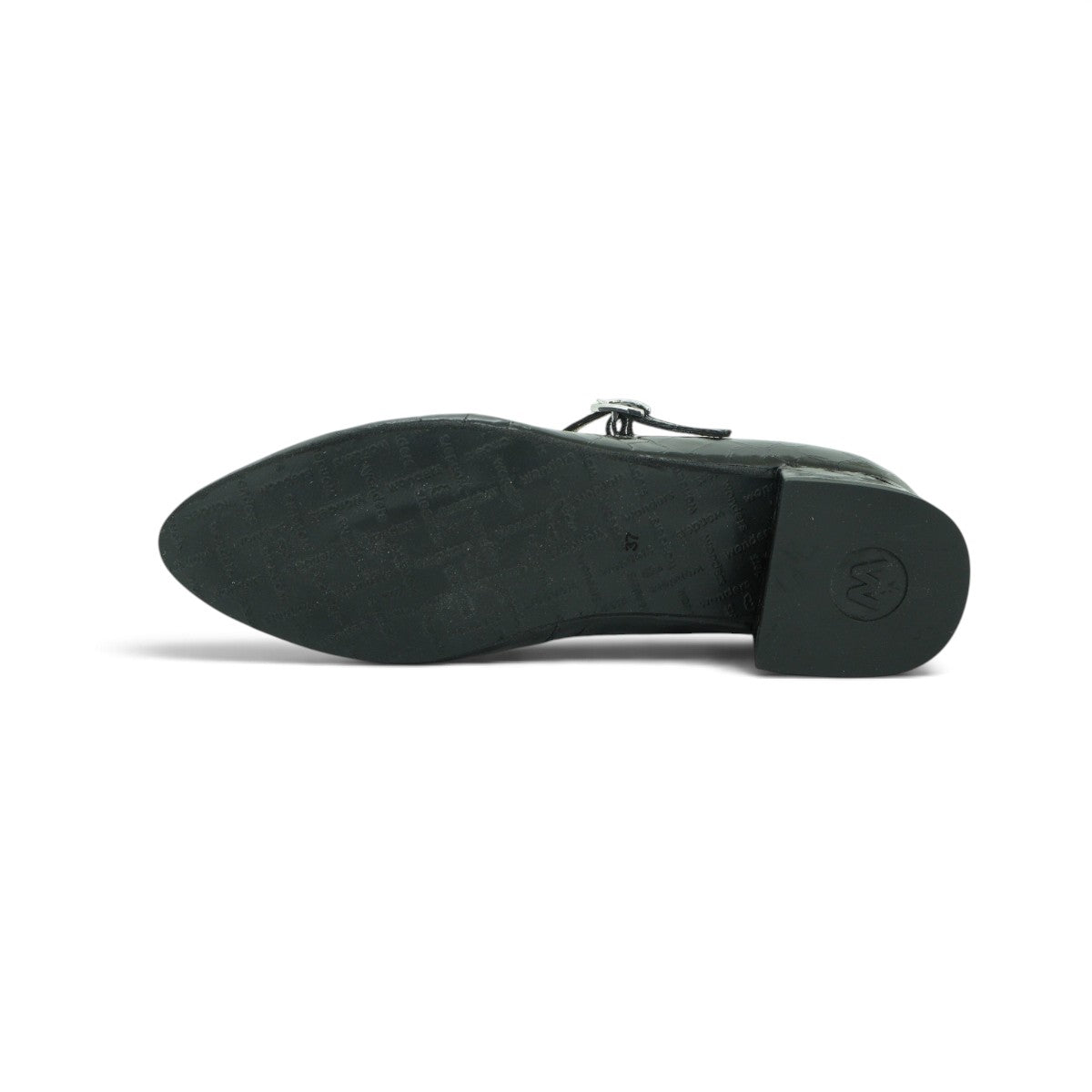 Wonders Mary Jane Flat in Black Patent Leather