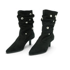 Wonders Multi-strap Kitten Heel Ankle Boot