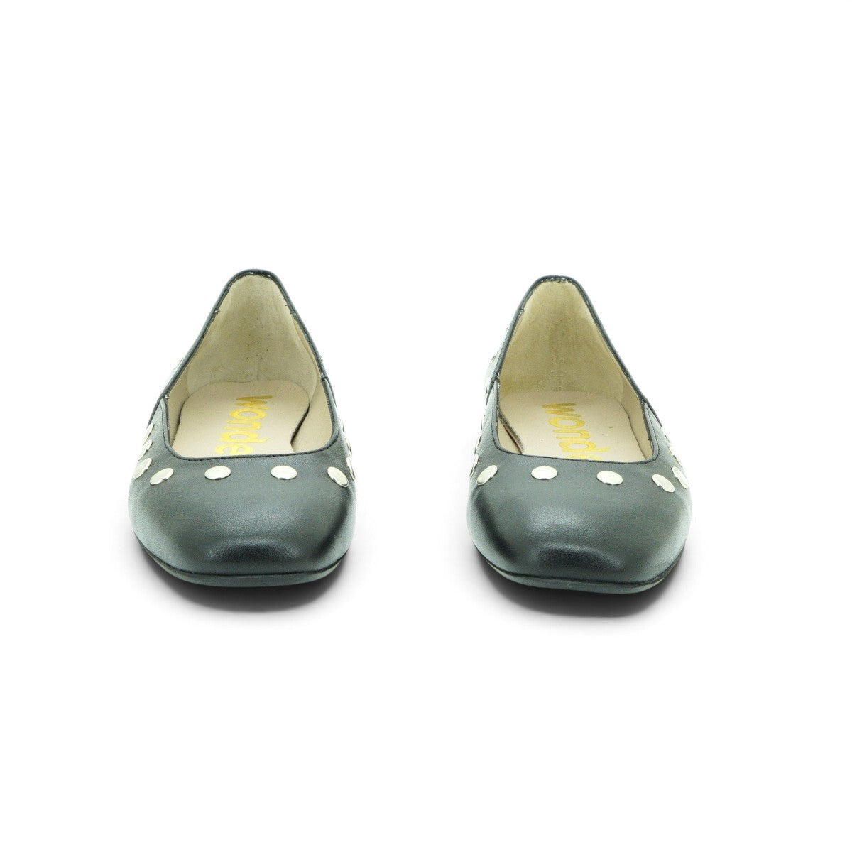 Wonders Ballet Flat in Dark Grey