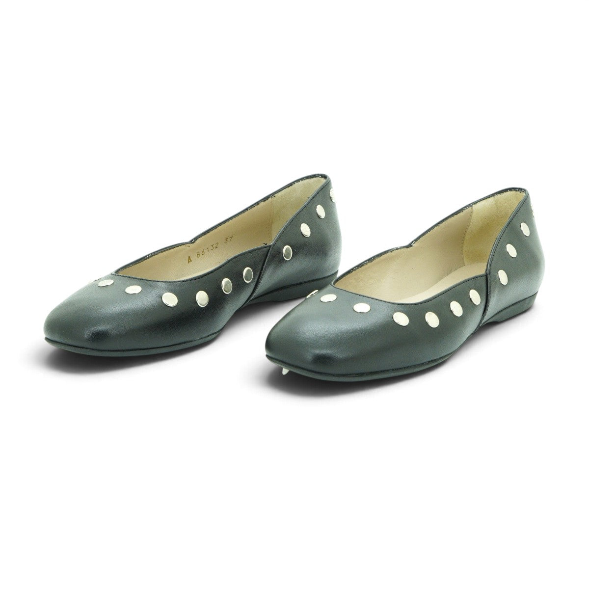 Wonders Ballet Flat in Dark Grey