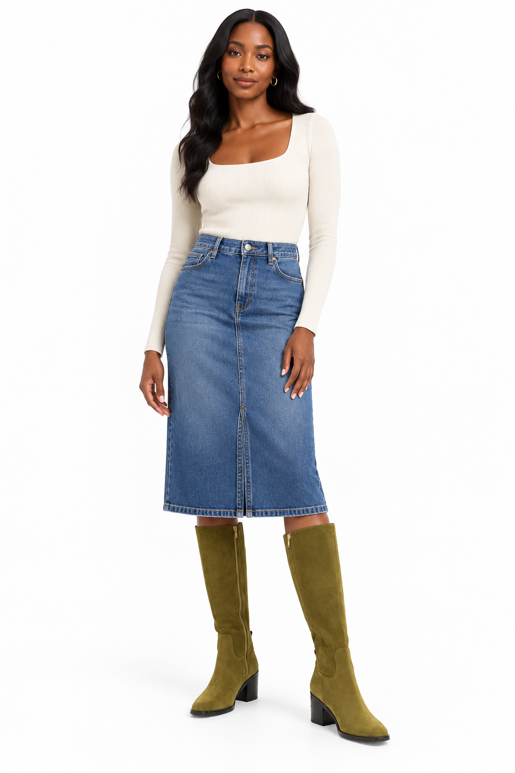 Wonders Knee-high Suede Boot
