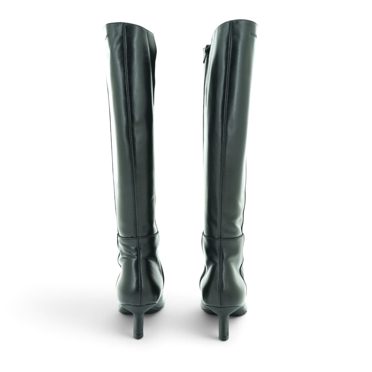 Wonders Knee-high Kitten Heel Boot