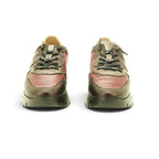 Wonders Mixed Texture Sneaker in Deep Burgundy