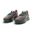 Wonders Mixed Texture Sneaker in Deep Burgundy