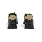 Wonders Mixed Texture Sneaker in Deep Burgundy