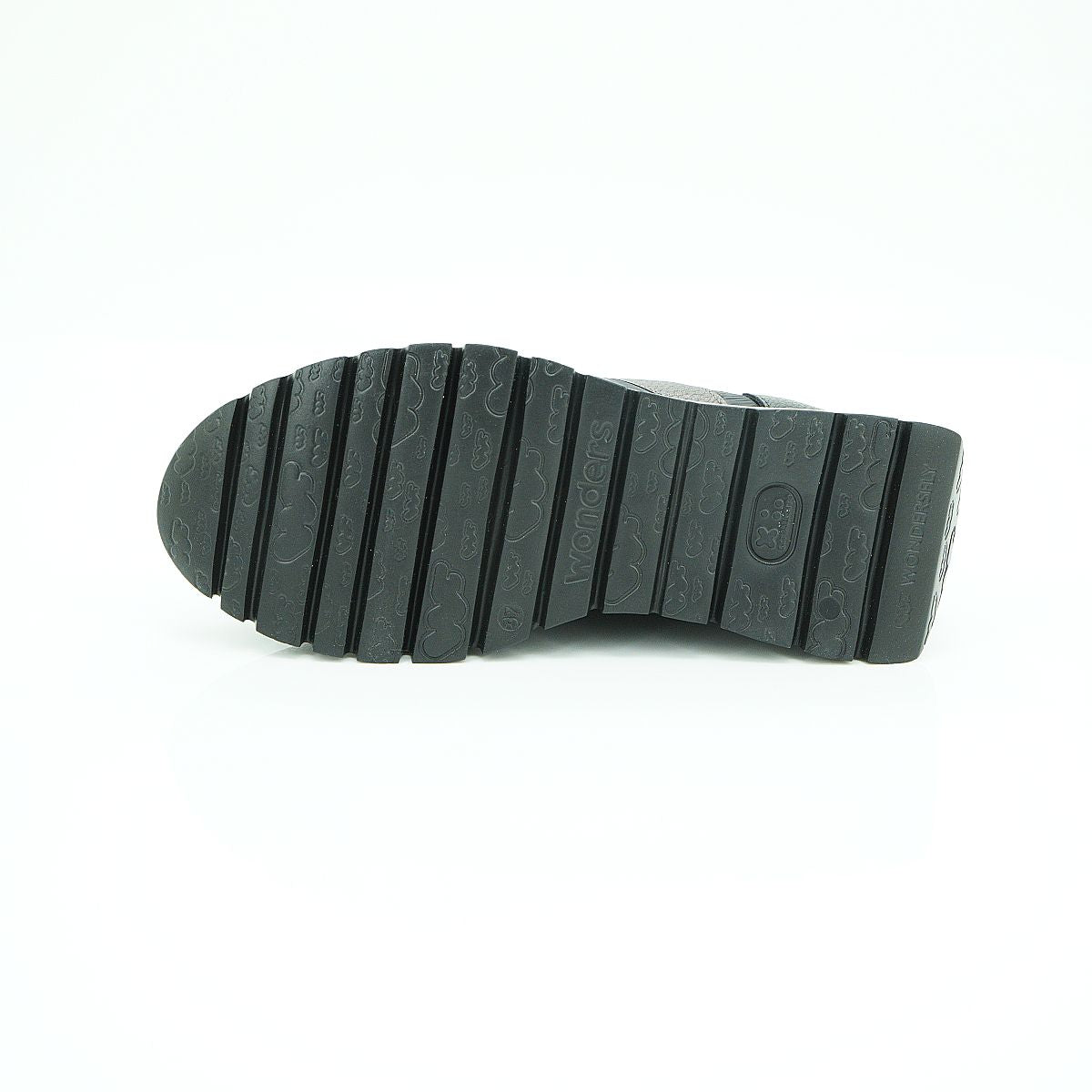 Wonders Mixed Texture Platform Sneaker
