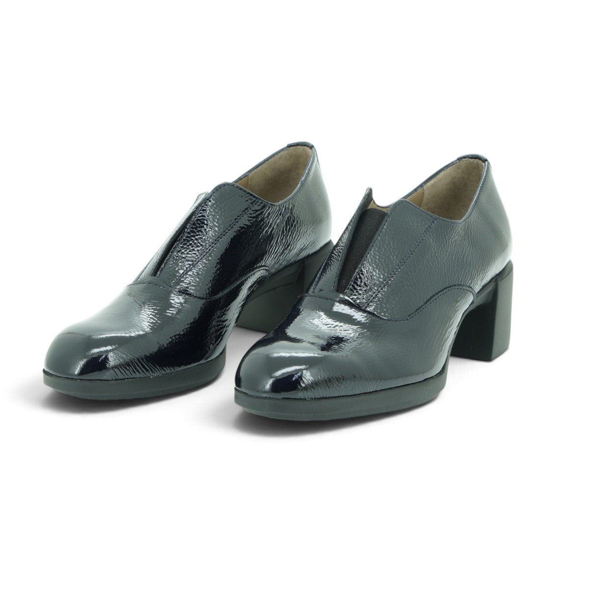 Wonders Patent Leather Block Heel
