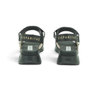 Hispanitas Cream & Black Haircalf Cow-Print Sport Sandal | CHV264807