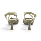 Hispanitas Taupe Leather Cross-Strap Slingback Sandal | HV264814
