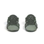 Hispanitas Black Woven Lace Mule with Block Heel | HV264602