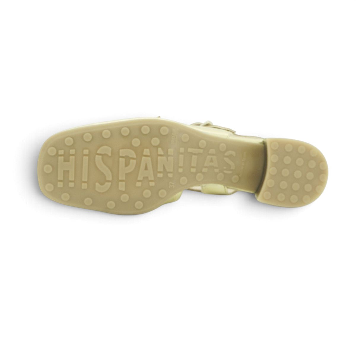 Hispanitas Gold Metallic Leather Double-Strap Slingback | HV264835