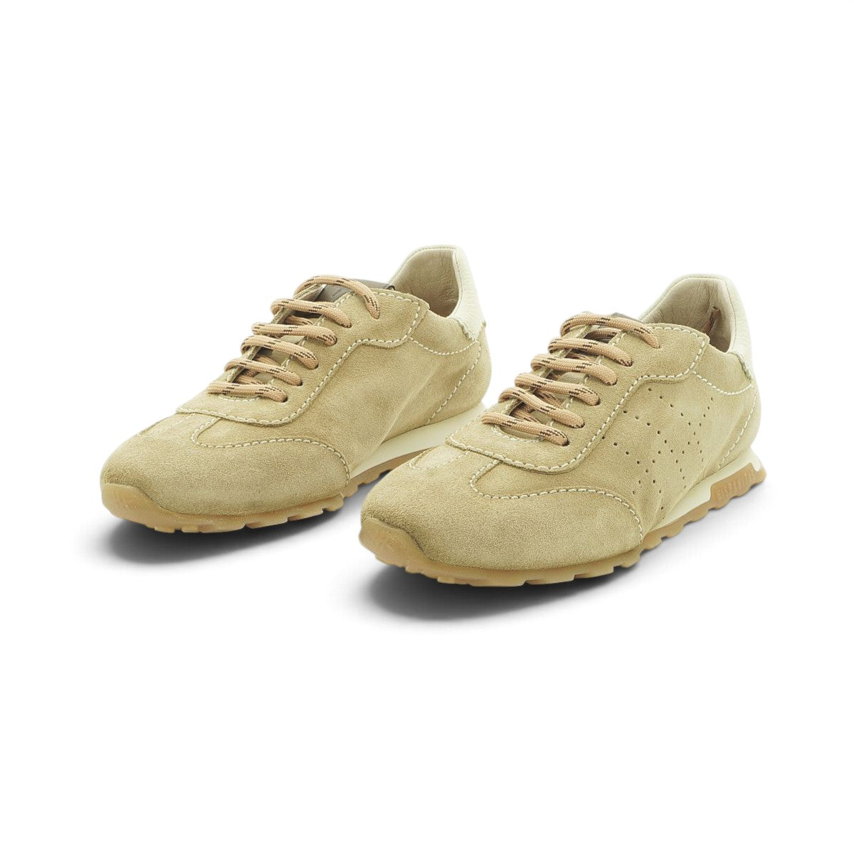 Hispanitas Sand Suede Retro Lace-Up Trainer | HV264502