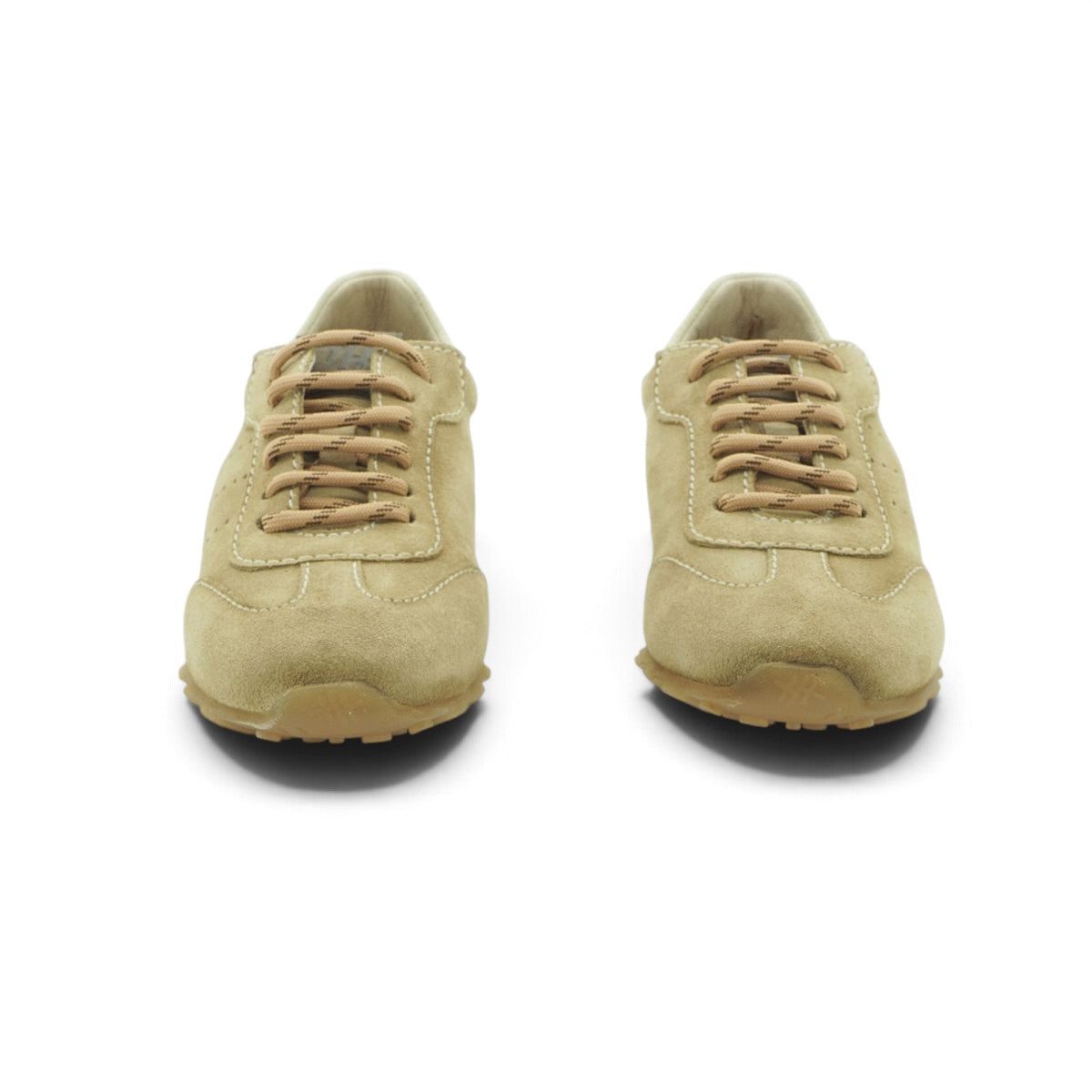 Hispanitas Sand Suede Retro Lace-Up Trainer | HV264502