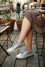 Hispanitas Leather Perforated Lace-Up Sneaker | HV264766