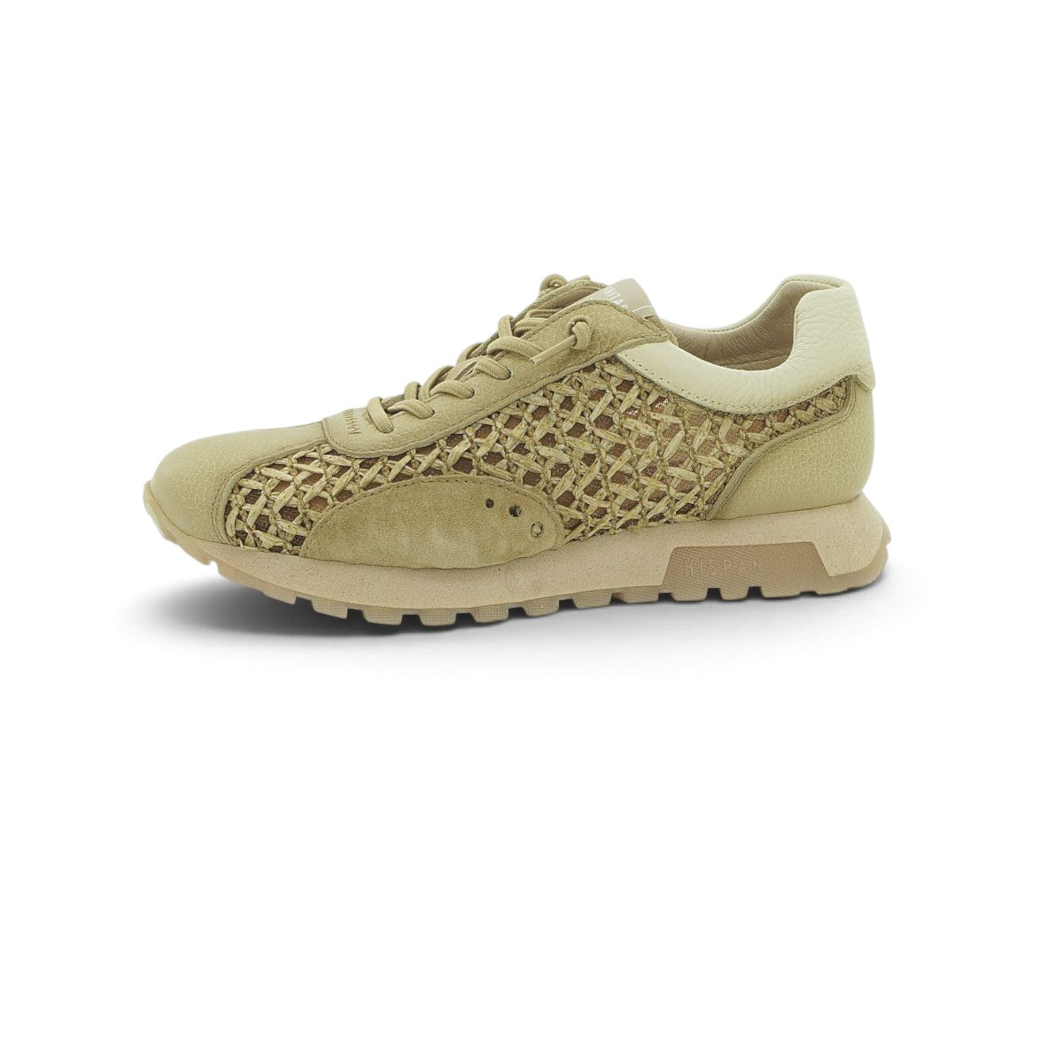 Hispanitas Sand Woven Mesh Leather Trainer | RHV264741