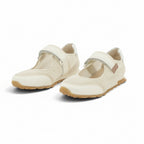 Hispanitas White Woven Leather Mary Jane Sneaker | HV264561