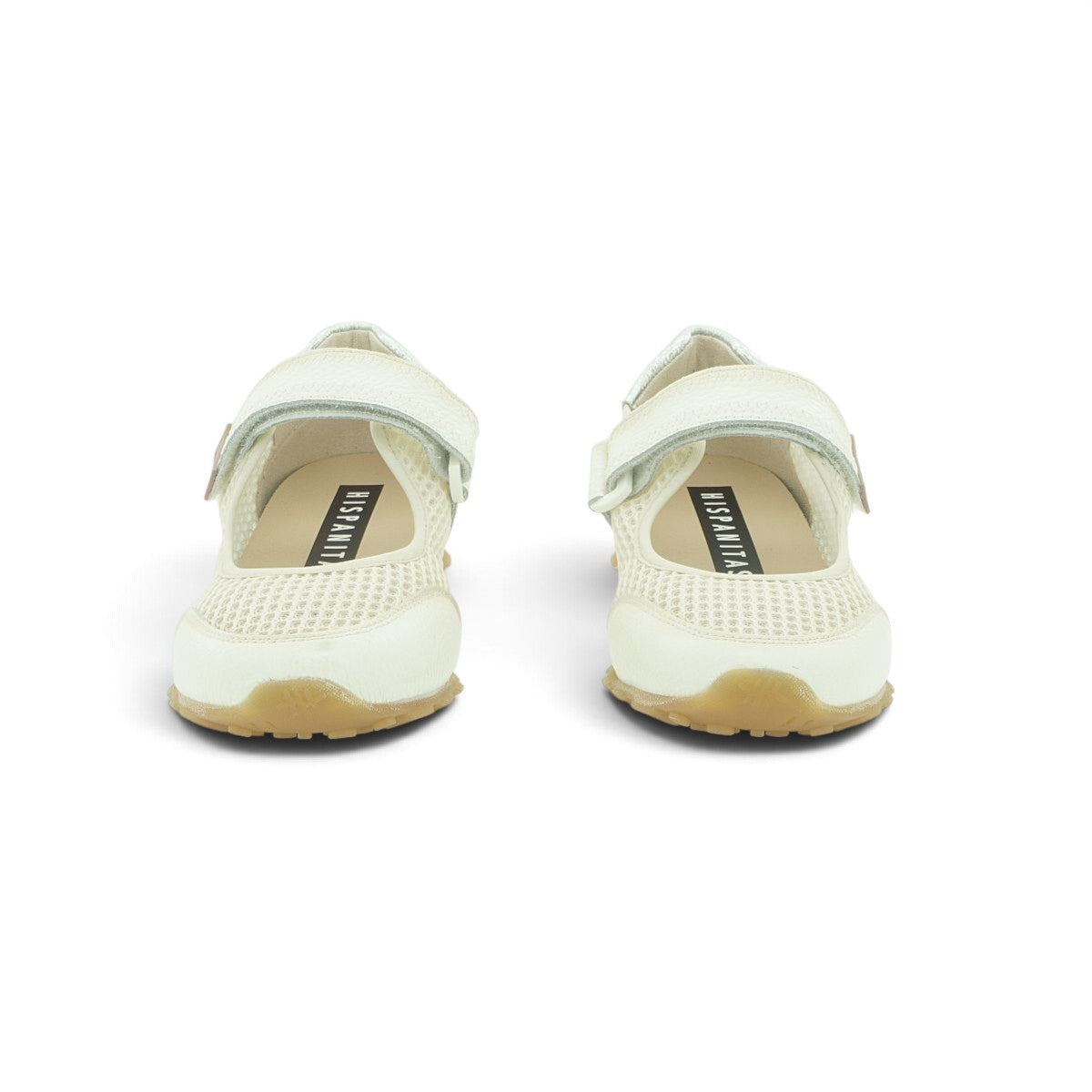 Hispanitas White Woven Leather Mary Jane Sneaker | HV264561