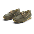 Hispanitas Khaki Leather Boat Shoe | HV264603