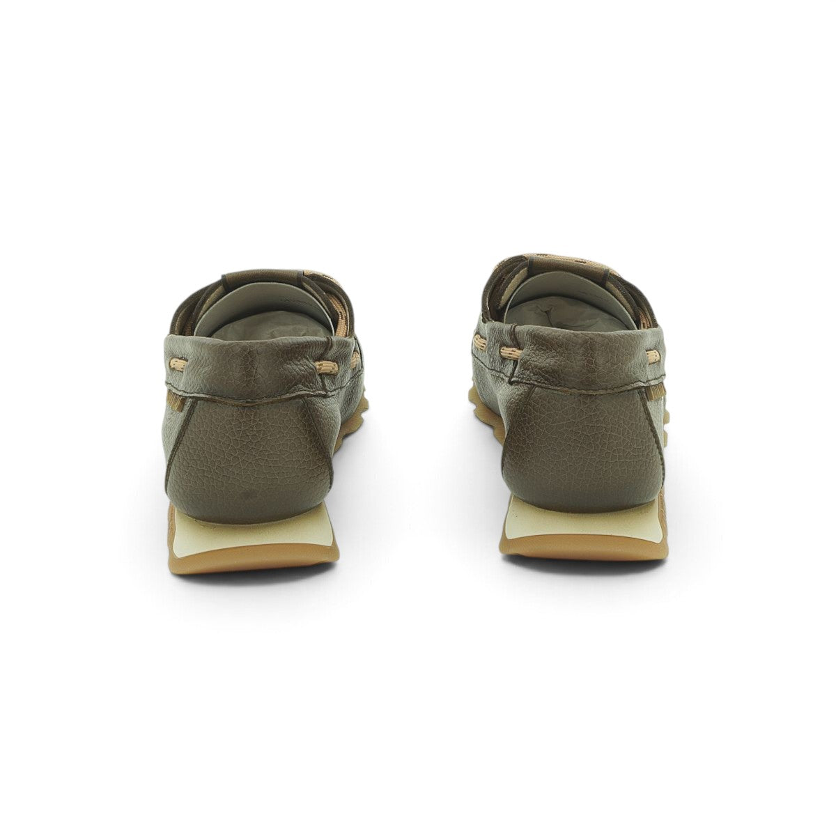 Hispanitas Khaki Leather Boat Shoe | HV264603