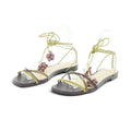 Luisa Barcelos Plum & Lime Berry Charm Lace-Up Flat Sandal | 11600310
