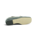 Luisa Barcelos Black & Cream Brogue Leather Cross-Strap Mary Jane Flat | 13060080