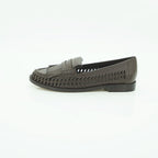 Luisa Barcelos Brown Woven Leather Kiltie Fringe Loafer | 13170050
