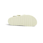 Yokono Cream Nubuck Triple-Strap Cork Flatform Sandal | TUNEZ-127