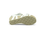 Yokono White Leather Multi-Strap Cork Wedge Sandal | CADIZ-254