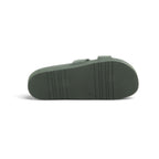 Yokono Black Leather Studded Woven Cross-Strap Flat Slide | MORENA-312
