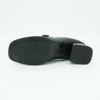 Hispanitas Pointed Toe Court Shoe in Smooth Black