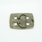 Rectangular buckle with holes bronze