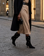 Wonders Multi-strap Kitten Heel Ankle Boot